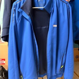 Figs Men's Vibrant Blue Windbreaker